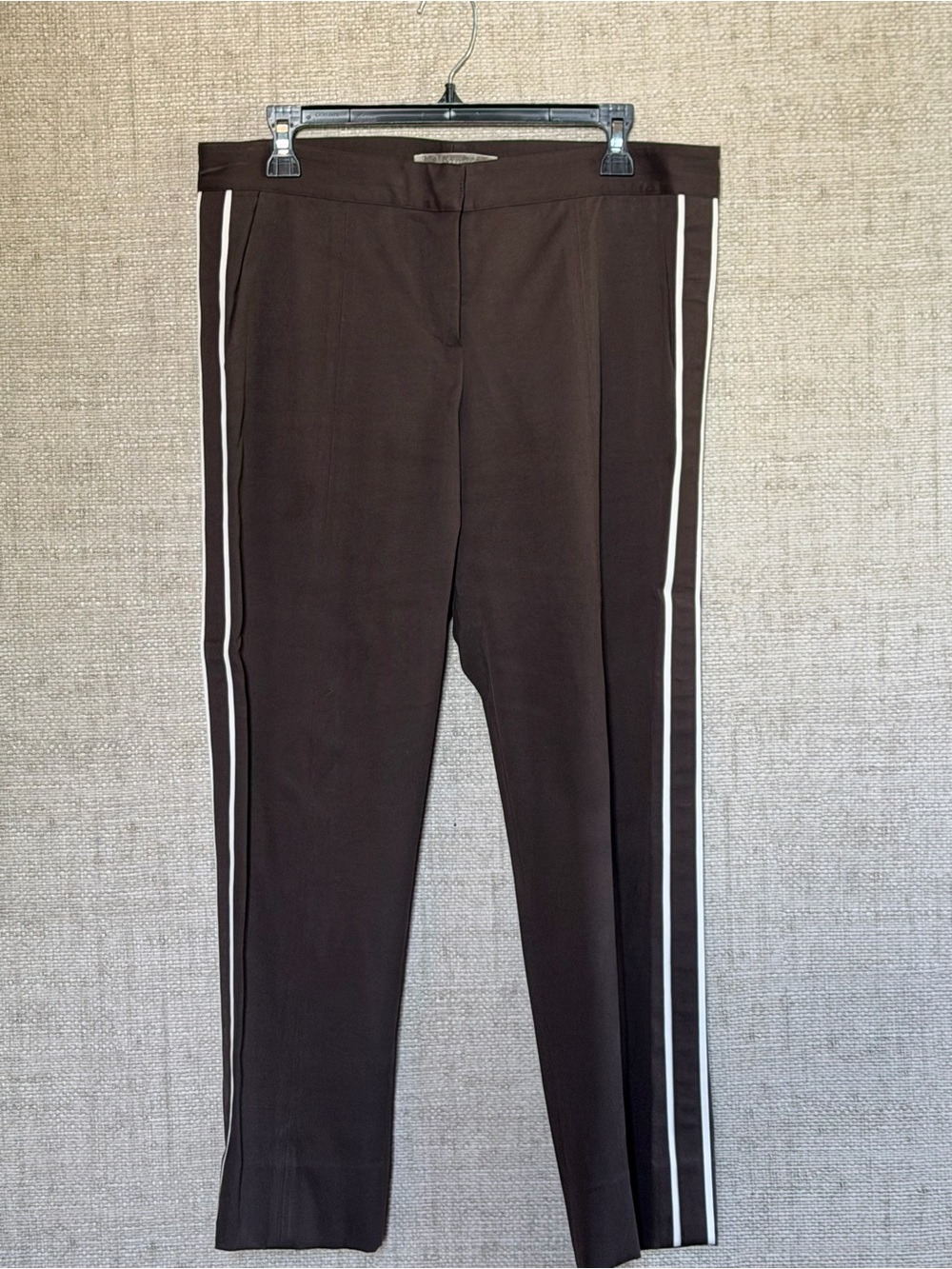 Reed Krakoff Women's Brown Side-Stripe Pants - Picture 2 of 4